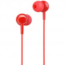 Наушники внутриканальные HOCO M14, Inital Sound, микрофон, кабель 1.2м, цвет: красный (1/30/300)